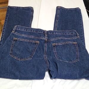 Old Navy Dark Wash Straight Cut Blue Jeans 32x30